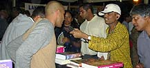 Dev talks to stall holders