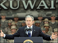 Bush no Kuwait