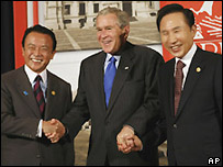 Lãnh đạo Nhật-Mỹ-Hàn quốc tại Apec