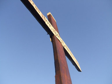 At the cross
