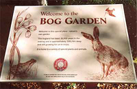 'Welcome to the Bog Garden'