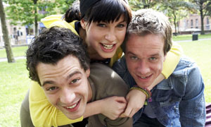 Daniel Percival as Jase, Jemima Rooper as Fi and Paul Chequer as Nathan