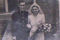 Priodas Doris, o cartref Bryn yr Eglwys, Pentrefoelas