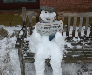 Lazy snowman