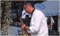 Mambo saxophonist Rocky