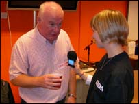 BBC interviews local volunteer Dave Cherry