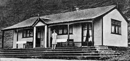 Ellen Martin standing outside of her tea-rooms