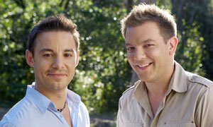 Presenters JK (left) and Joel