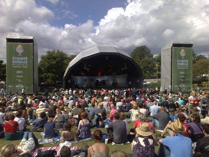 The main stage at Summer Sundae