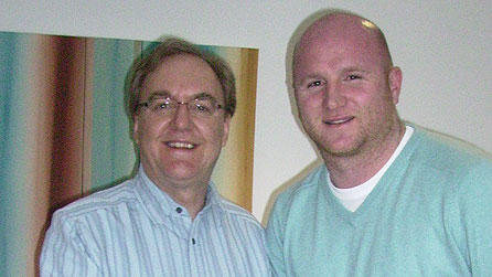 Dewi Llwyd and John Hartson