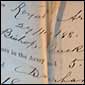 Image of detail from Frederick Hall's service book