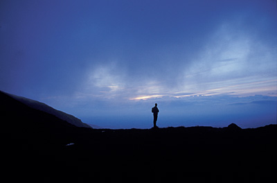 Standing at the Col between Meelmore and Meelbeg
