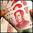 Iuan, a moeda chinesa. 