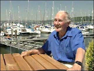 Francis Prout at a marina