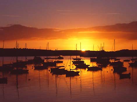 Sunset over Falmouth