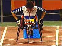 Tanni on the blocks