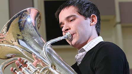 Lewis Musson, winner of this year's BBC Radio 2 Young Brass Soloist Award