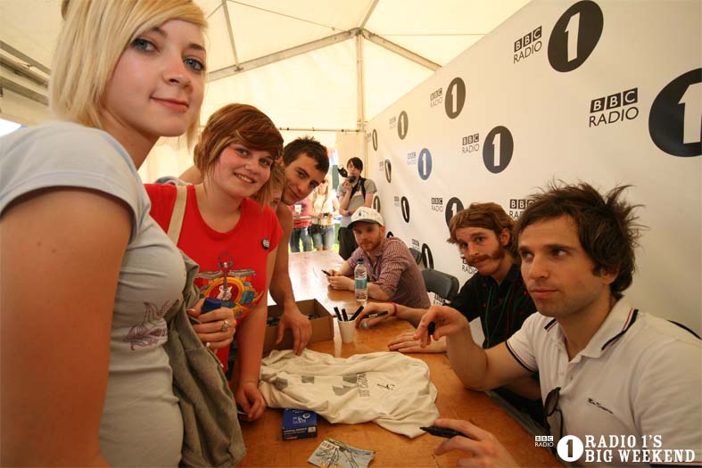 Signing sessions with The Hoosiers