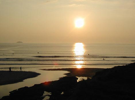 Sunset at Polzeath