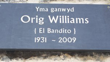 Cofeb i Orig Williams Cofeb i Orig Williams