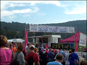 The scene in Bakewell before the start
