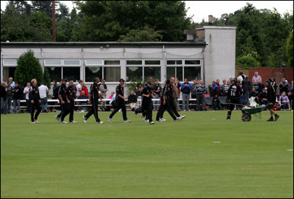 Royals enter the field