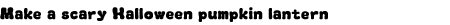Graphic: Make a scary Hallowe'en pumkin lantern