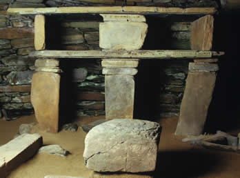 Skara Brae stone dresser
