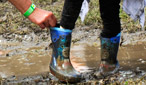 Despite Friday's sun, there were some reminders of the day before's weather.