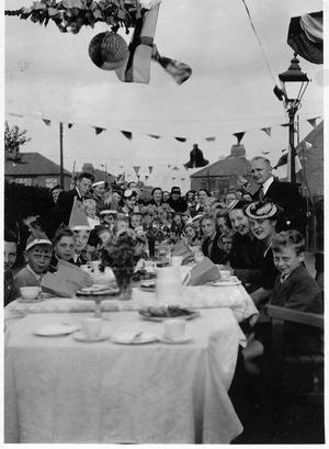 Victory party 1945, Thorne Terrace, Walkergate, Newcastle