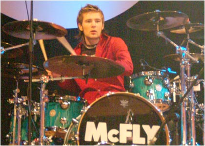 McFly on stage at the R1 / TOTP Christmas Party