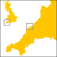 Map of Cornwall