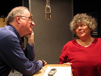 Simon Jones and Miriam Margolyes (Smelly Photocopier Woman)