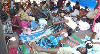 Makeshift hospitals
