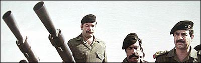 صدام حسین در جبهه جنگ