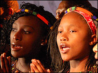Young Zulu Warriors Gospel Choir at the Maverick Festival
