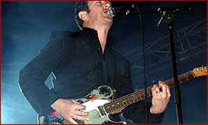 Joe Strummer, making his return to the music scene with his band  the Mescaleros