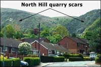 Quarry damage on North Hill