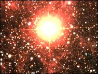 Picture: a nova star in a neighbouring galaxy