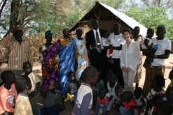 John Majok and Jane Little at a Sudan refugee camp