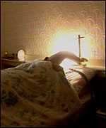 Man in bed