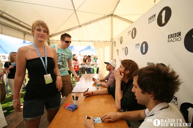 Signing sessions with The Hoosiers