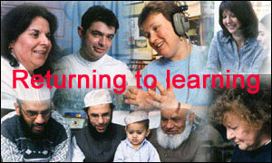 Adult learners montage