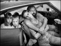 The Damm family in their car, Los Angeles, California, 1987  (detail)  Mary Ellen Mark