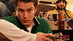 Photograph of Big Font. Large Spacing stars James Kristian and Gareth Aldon - courtesy of 33Story Productions