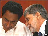 Celso Amorim e o ministro indiano de Comércio, Kamal Nath (foto de arquivo)