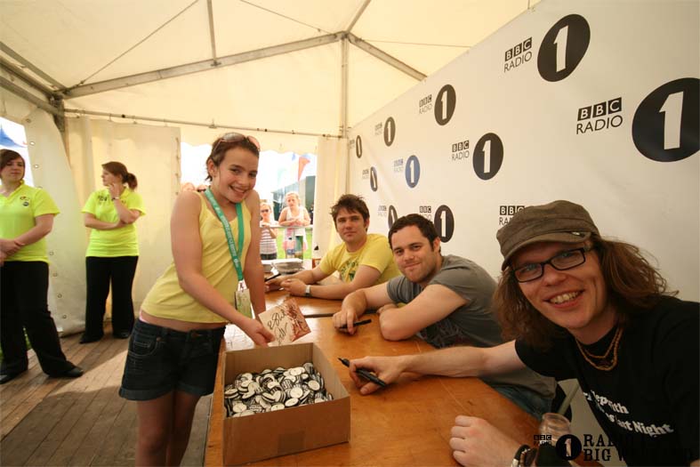 Signing sessions with The Hoosiers