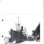 Steamship unloading in Belfast port Steamship unloading in Belfast port