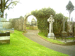 the graveyard at St Colmcilles Church