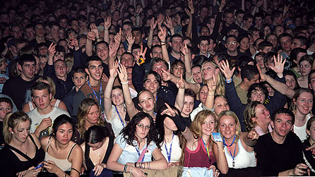 Crowd enjoying a BBC Radio 1 event